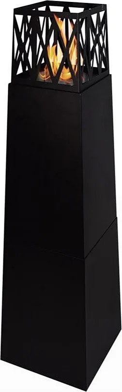 Kominek ogrodowy na bioetanol Vulcano Nero 40x40x145mm