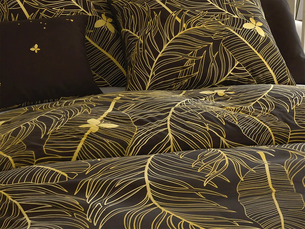 PrzytulneMieszkanie.pl PrzytulneMieszkanie.pl Pościel z mikrowłókna VISATA czarna Rozmiar pościeli: 70 x 80 cm | 140 x 200 cm