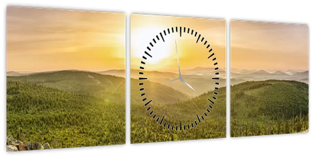 Obraz panoramiczny (z zegarem) (90x30 cm)