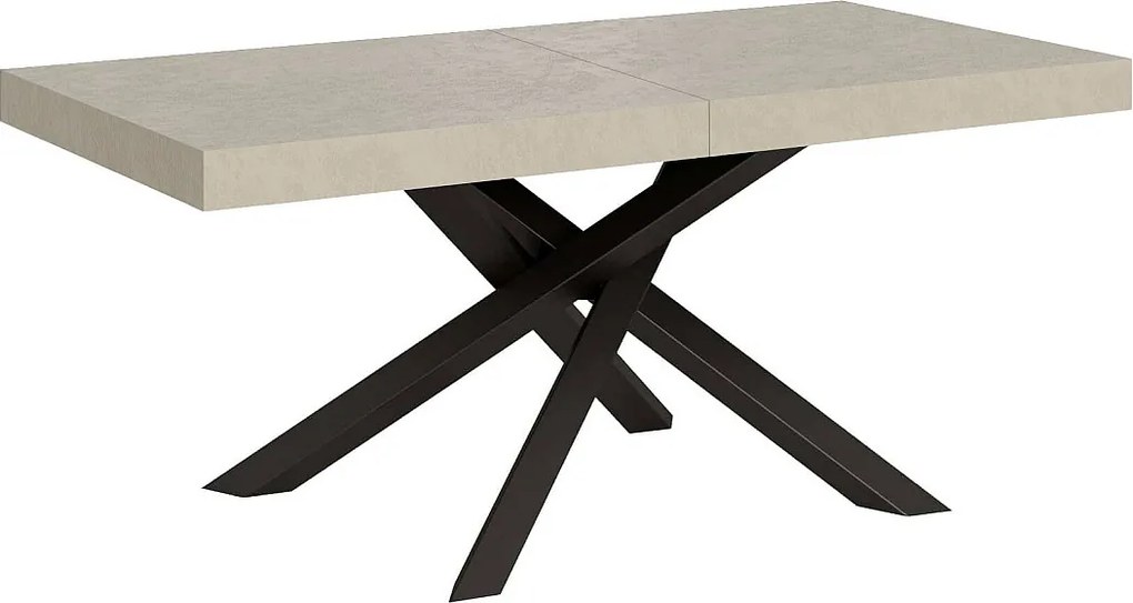 Stół rozkładany 160/264x90 cm Volantis kaszmir nogi antracytowe