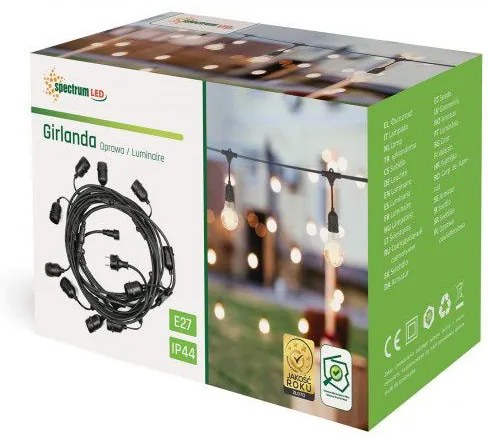 Girlanda zewnętrzna black WOJ+14342
