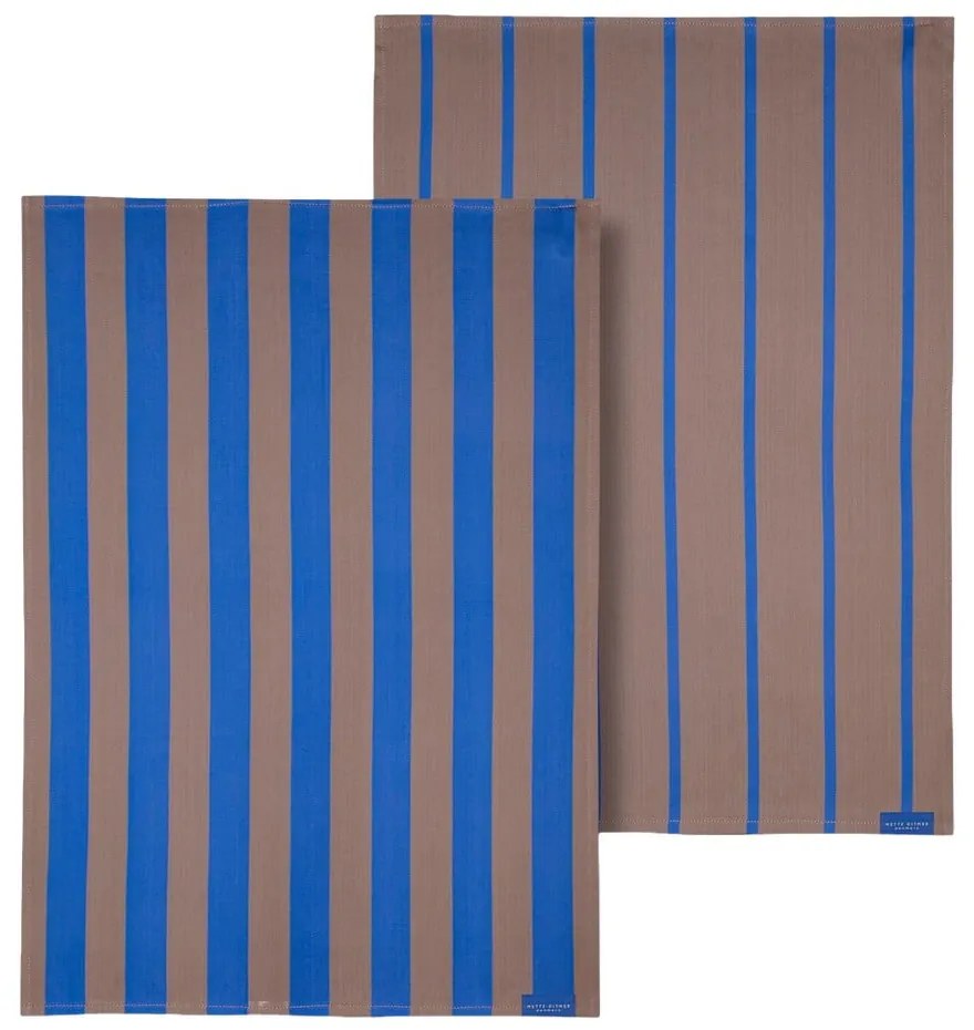 Bawełniane ścierki zestaw 2 szt. 50x70 cm Stripes – Mette Ditmer Denmark