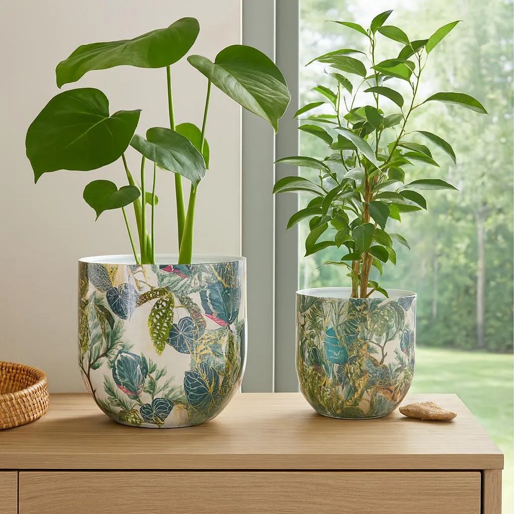 Metalowe osłonki na doniczki CATE, 2 sztuki