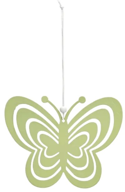Wiszący metalowy motyl PASTEL BUTTERFLY - różne kolory Kolor: Pomarańczowy