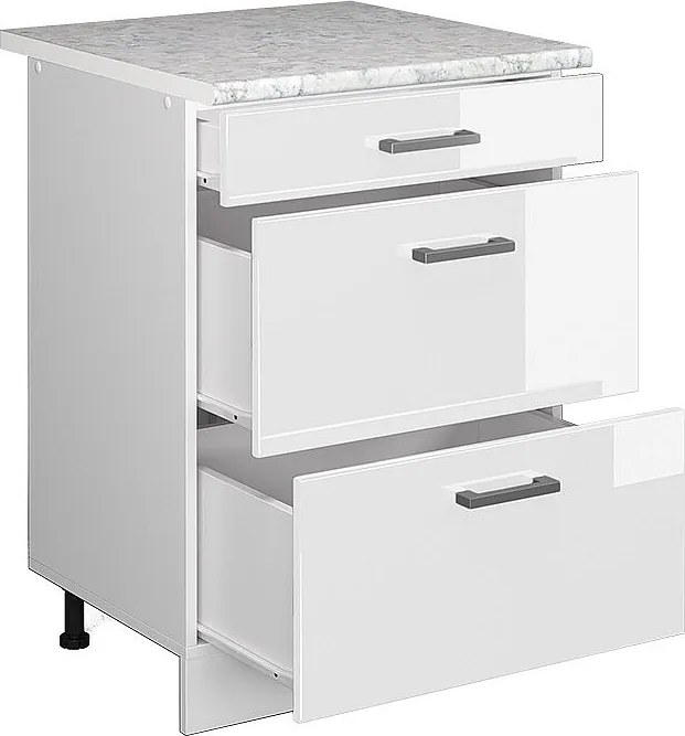 Szafka dolna do kuchni biały wysoki połysk 60x60x81.6 r-line