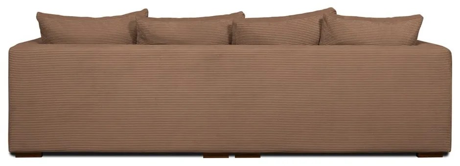 Jasnobrązowa sztruksowa sofa 266 cm Comfy – Scandic