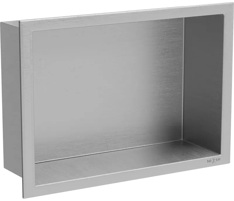 Mexen X-Wall-R półka wnękowa z kołnierzem 30 x 20 cm, inox - 1910302010