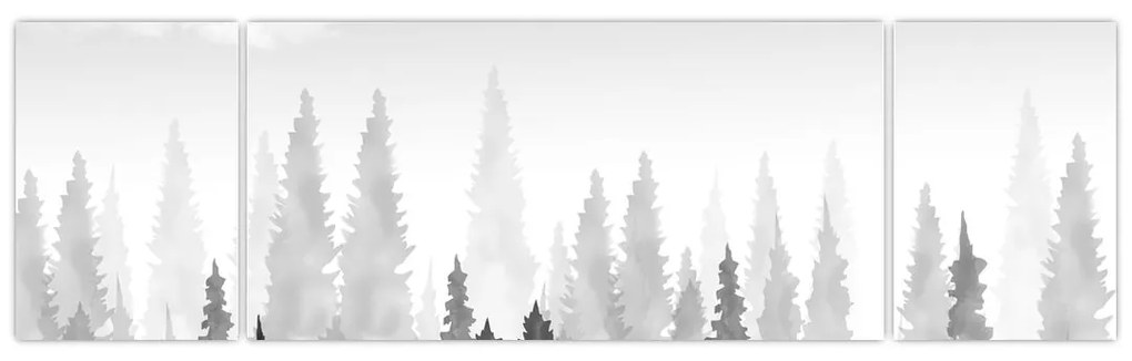 Obraz - Szczyty lasów (170x50 cm)