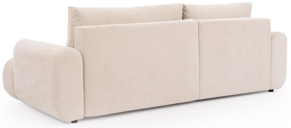 Narożnik Lutario Mini z funkcją spania lewostronny - beżowa plecionka hydrofobowa Venice 2026