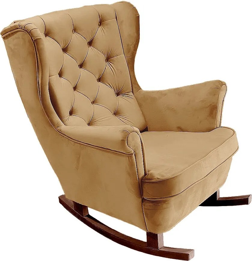 Fotel Relax z Tapicerowanym Siedzeniem i Podłokietnikami, Fotel TV 102x81x95cm Beżowy_29805