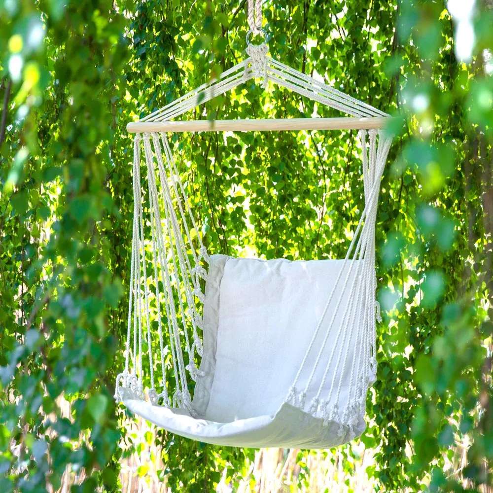 Krzesło brazylijskie 100 x 50 cm ecru PATIO