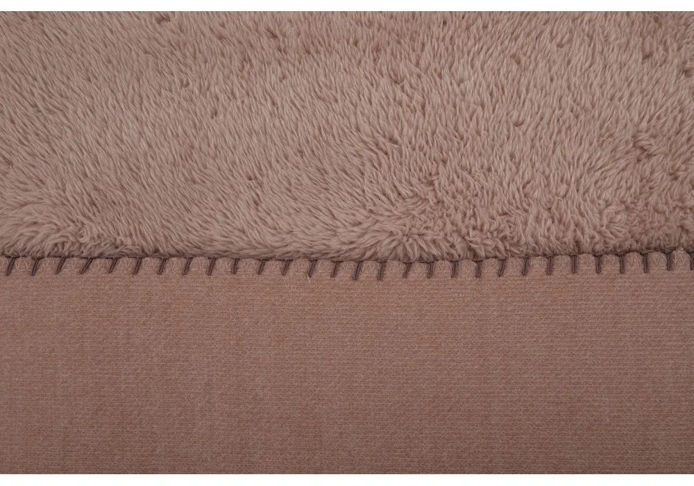 Brązowy koc z mikropluszu 150x200 cm Tomo – Tiseco Home Studio