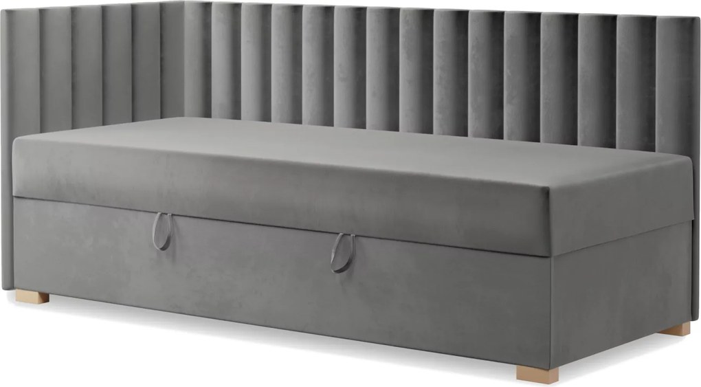 Łóżko młodzieżowe z pojemnikiem Zoco 90x200, Lewa