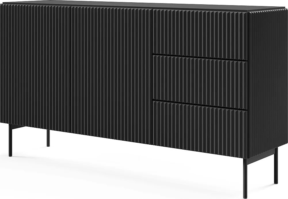 Komoda czarna, 147 x 81,2 x 39,8 cm