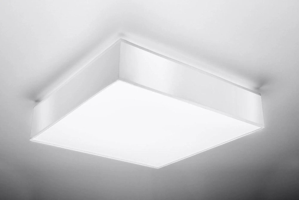 Kwadratowy minimalistyczny plafon E797-Retos - biały