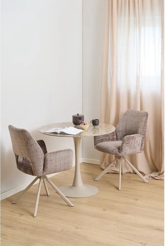 Okrągły stół z ceramicznym blatem ø 90 cm Malta – Actona