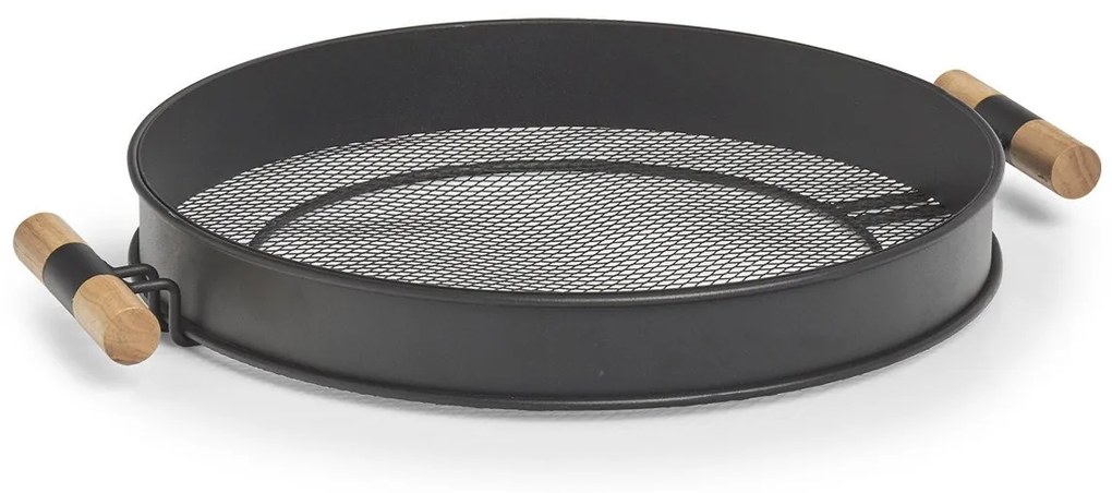 Taca metalowa z uchwytami, struktura siatki, Ø 48 cm, ZELLER