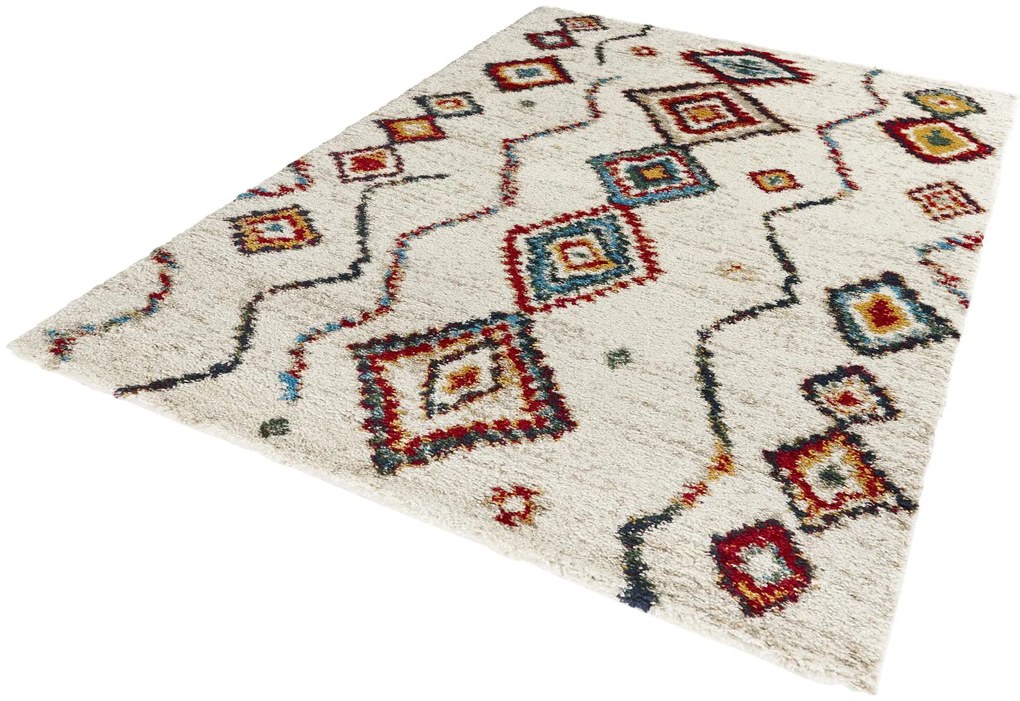 Dywan shaggy Nomadic Etno kremowy 240 cm x 340 cm
