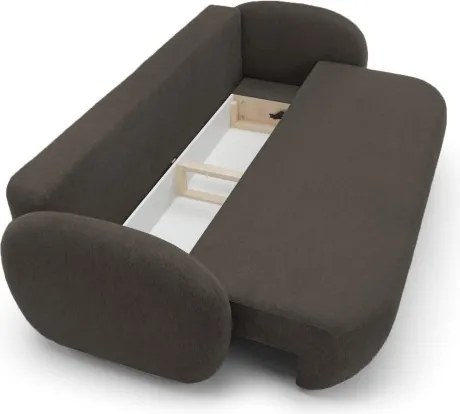 Sofa OLIO z funkcja spania i pojemnikiem CIEMNY SZARY ARAGON 97