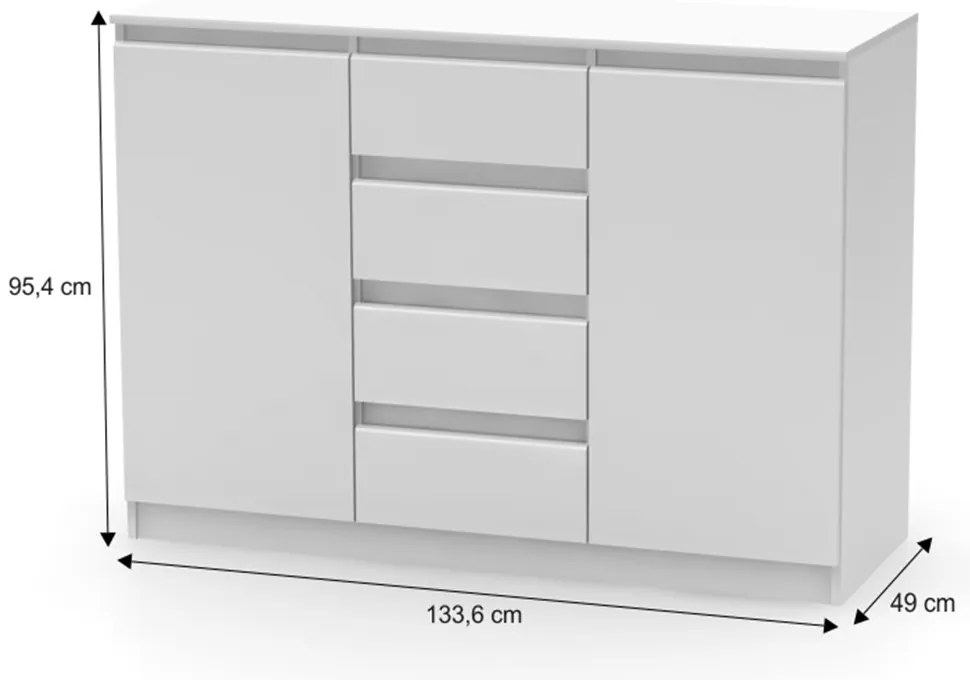Komoda HANY NEW 010, biały