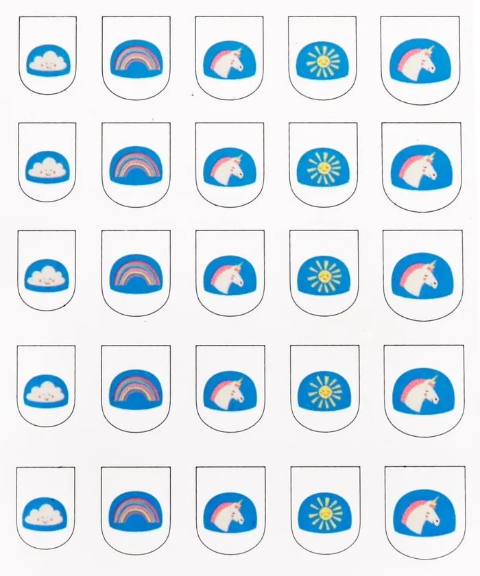 Zestaw kreatywny Magical Unicorn – Nail stickers – Rex London