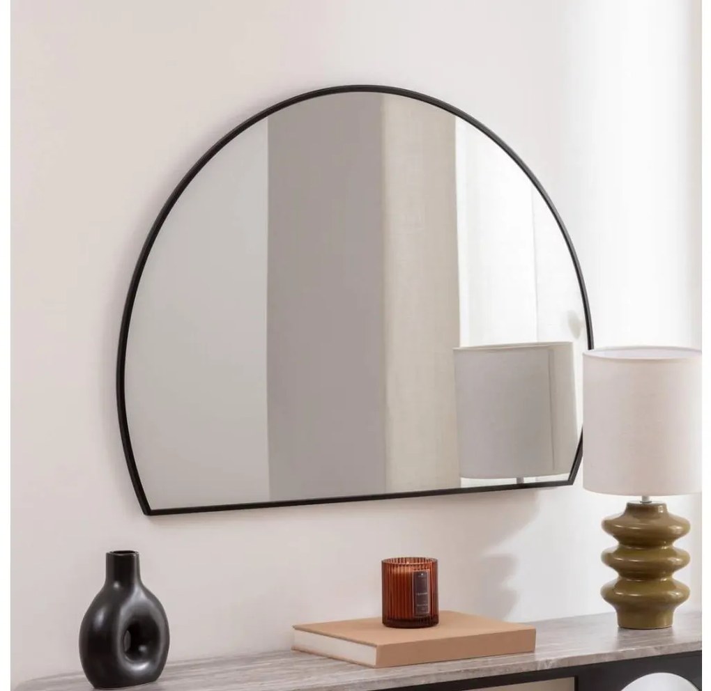 Atmosphera - Lustro ścienne ALICE 65x90 cm czarne