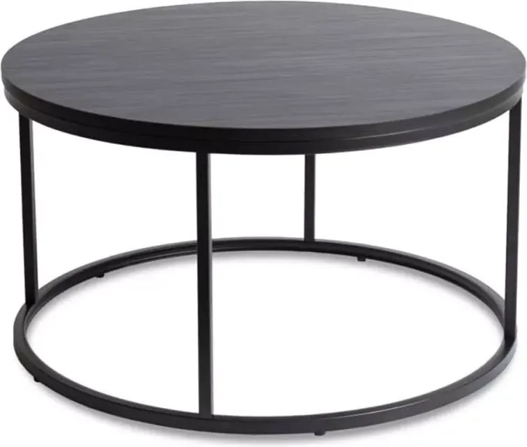 (Wyprzedaż) Stolik kawowy Berk, 80cm w kolorze czarnym