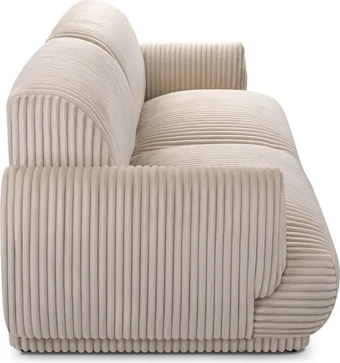 Sofa LINERO Dwuosobowa Beżowa Nowoczesna