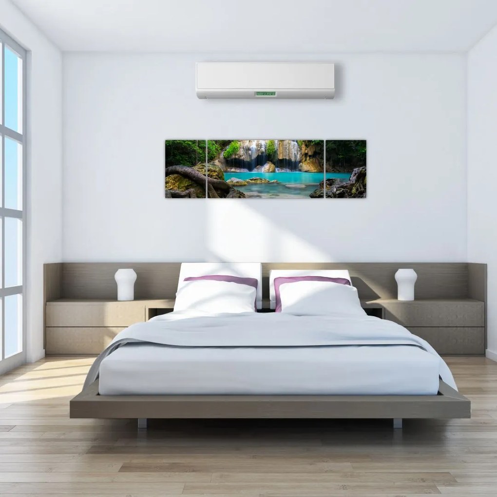 Obraz wodospadów (170x50 cm)
