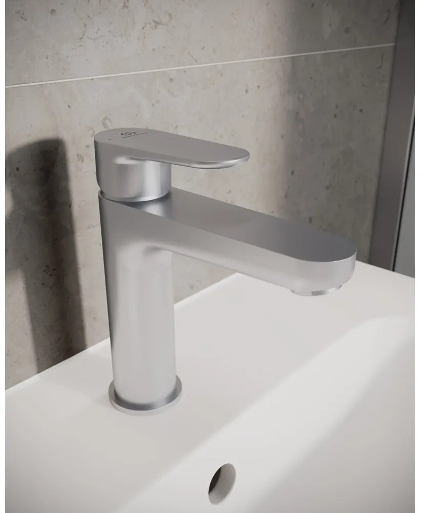 Bateria umywalkowa w kolorze matowego srebra Cerafine O – Ideal Standard
