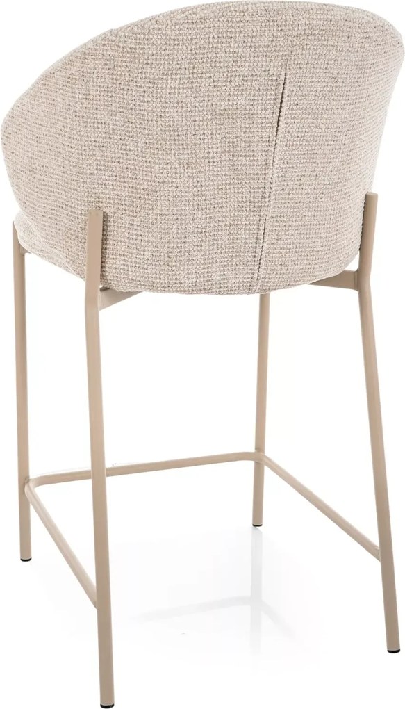 Krzesełko barowe KIOTO, kaszmir/jasny beżowy