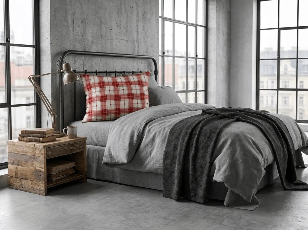 Poszewka na poduszkę z mikrofibry TARTAN HEART 50x70 cm, kolorowa