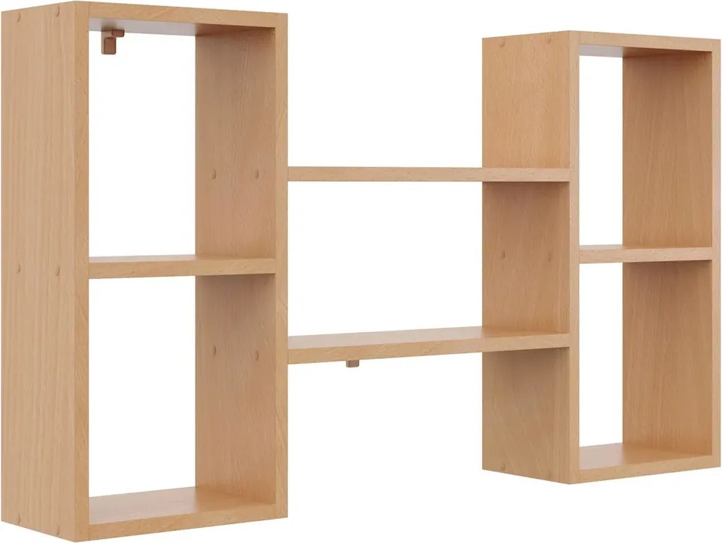 Minimalistyczna półka wisząca w kolorze buk C2-M38