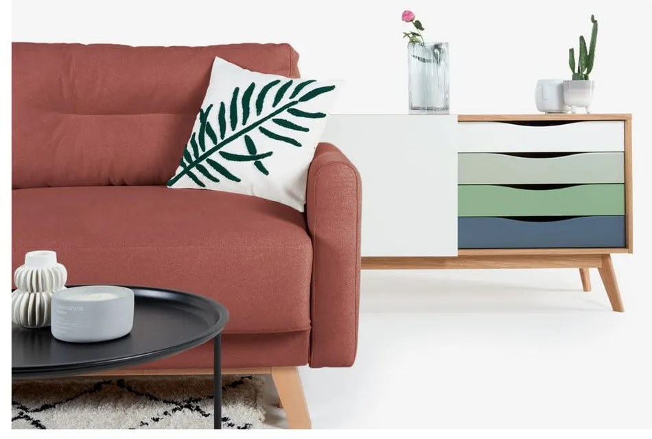Różowa sofa rozkładana Bonami Selection Pop