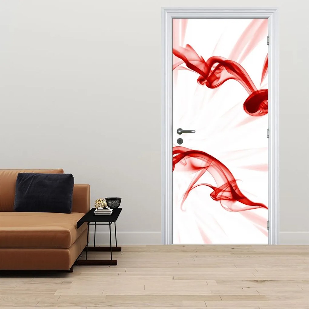 Fototapeta na drzwi - Serce z dymu (95x205cm)