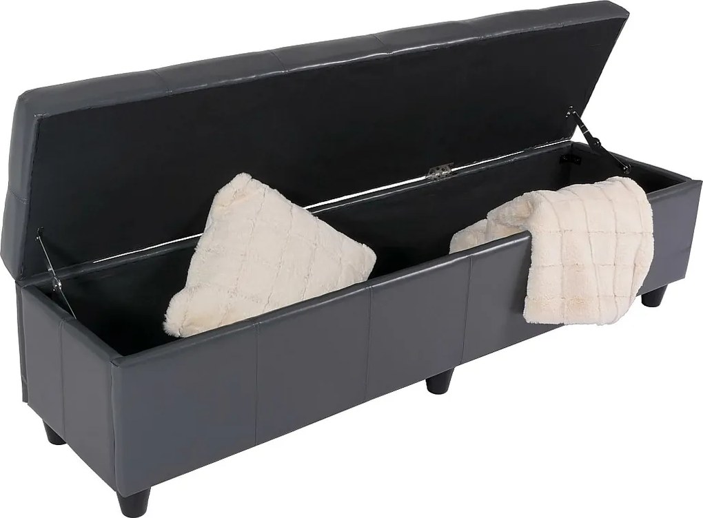 Ławka ze schowkiem Arezzo XXL,  szary