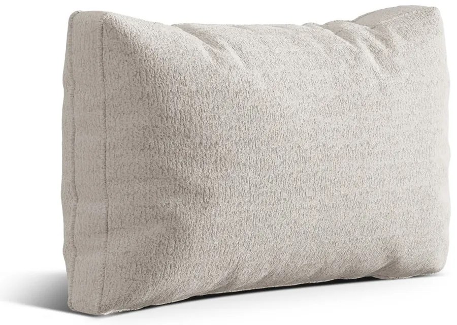 Beżowa poduszka na sofę z materiału bouclé Kemi – Cosmopolitan Design