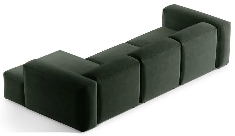 Zielony narożnik (prawostronny/z szezlongiem) Bergamo – Cosmopolitan Design