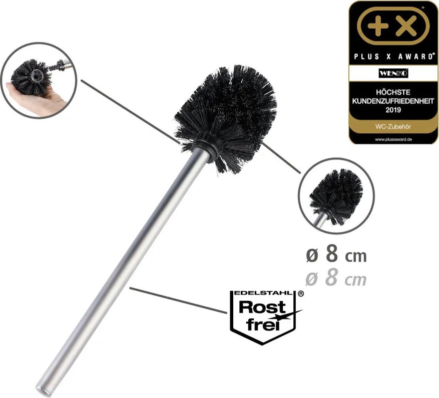 Stojak na papier toaletowy i szczotkę wc RIVALTA, 3w1, bambus, WENKO