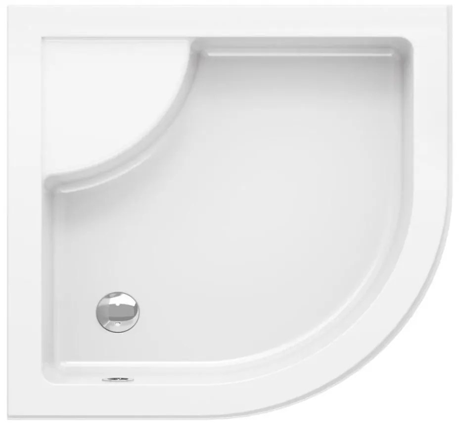 Ravak A217001020 - Brodzik prysznicowy ćwierćokrągły SABINA 90x90 cm biały