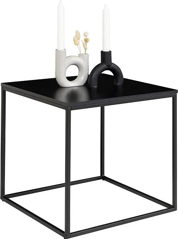 Stolik Kawowy Życie, Czarny, 45x45x45 cm, Kendra Home