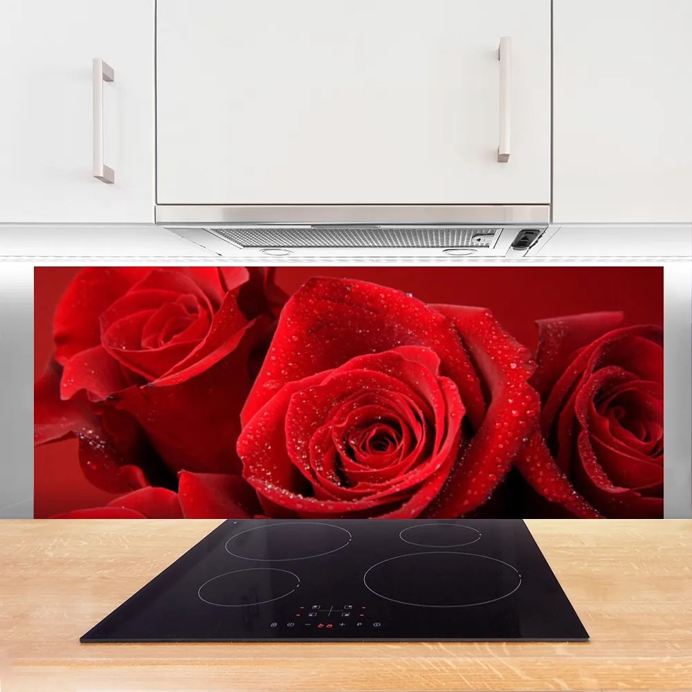 Panel Kuchenny Aksamitne Płatki Róż