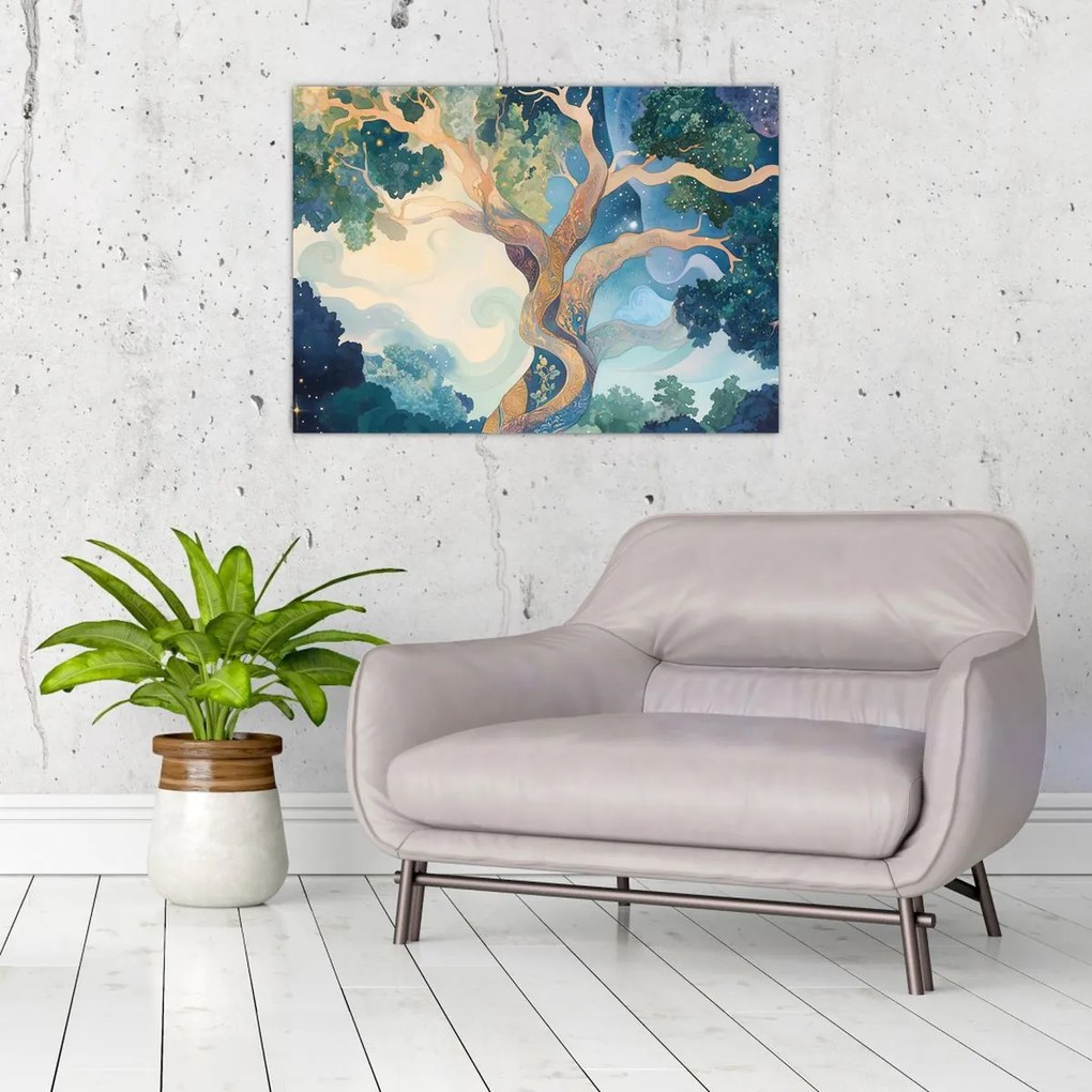 Obraz – Kosmiczne drzewo (70x50 cm)
