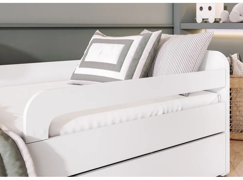 Białe łóżko dziecięce ze stelażem 80x200 cm Duuli – ELTAP