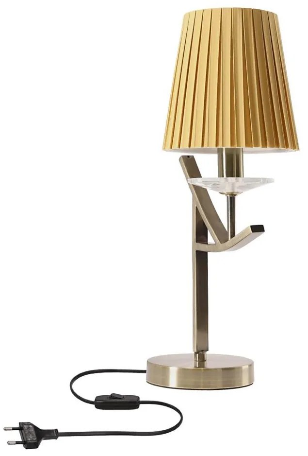 Lampa stołowa VITORIA 1xE14/40W/230V żółta/mosiądz