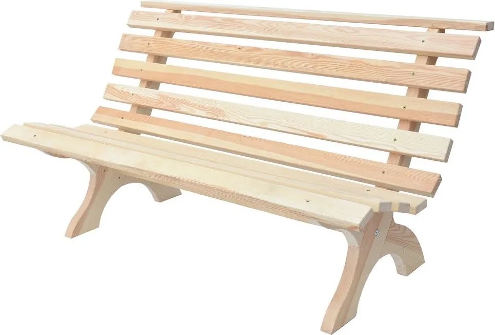 Drewniana ławka RETRO - NATURAL