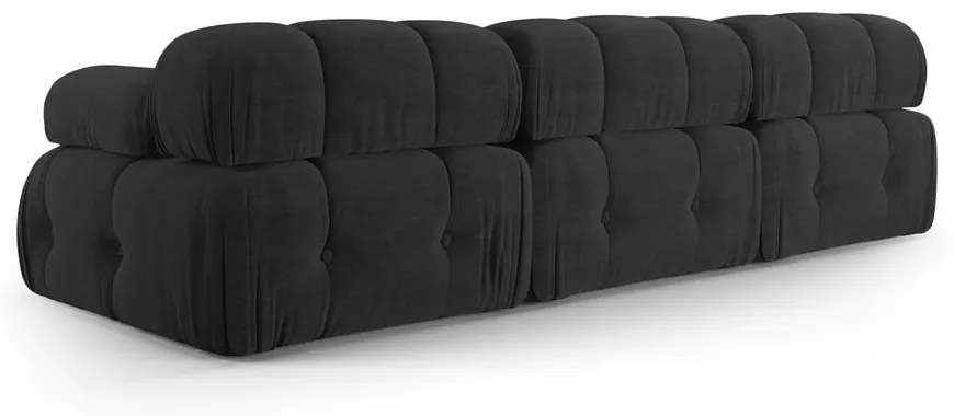 Czarna sofa 288 cm Ferento – Cosmopolitan Design