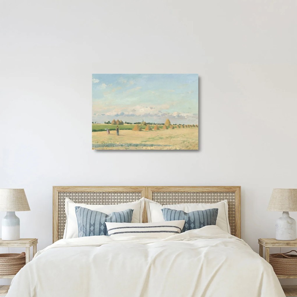 Obraz na szkle - Camille Pissarro, Landscape, Ile de France, reprodukcje (70x50 cm)