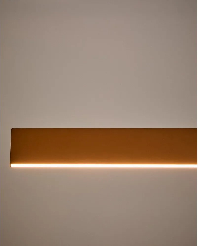 Lampa wisząca LED w kolorze terakoty z metalowym kloszem Boadella – Kave Home