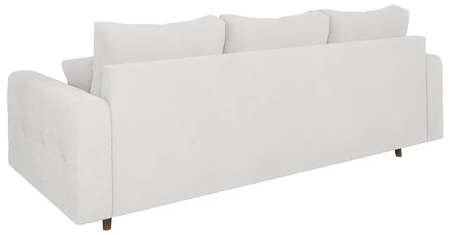 Biała sofa z materiału bouclé 210 cm Ariella – Ropez